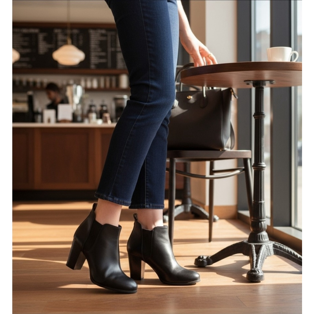 Michael Kors Classic Logo Bootie Boots 10 M Brown Black